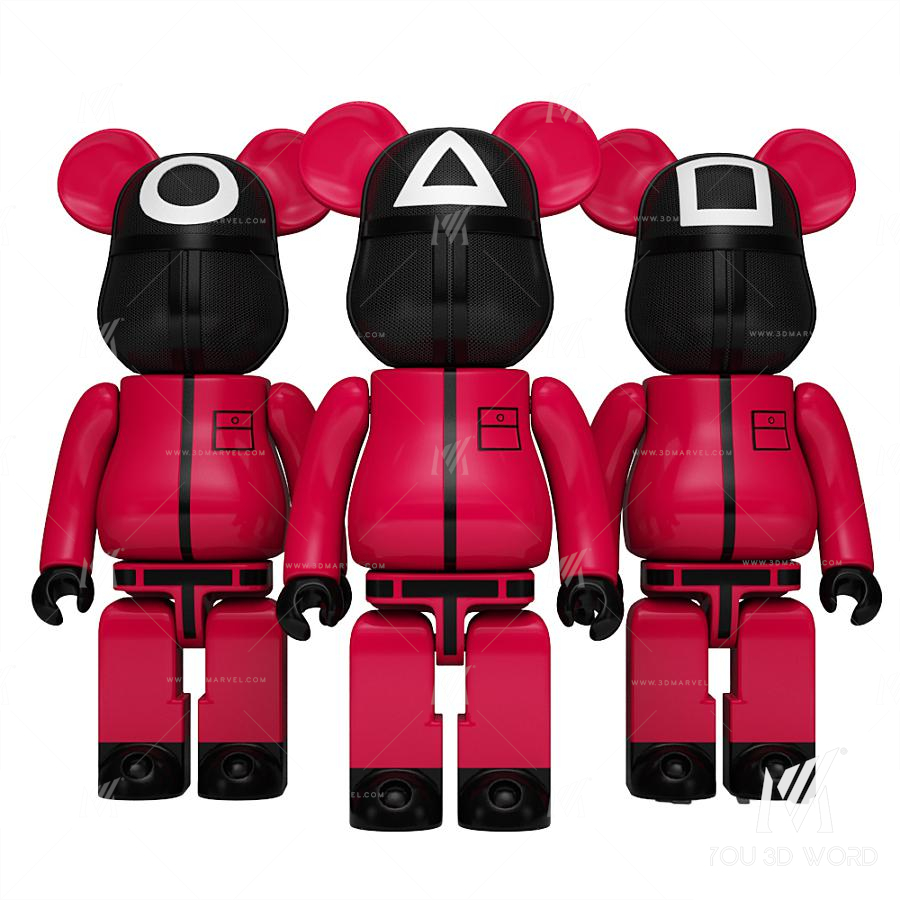bearbrick squid game pink solider